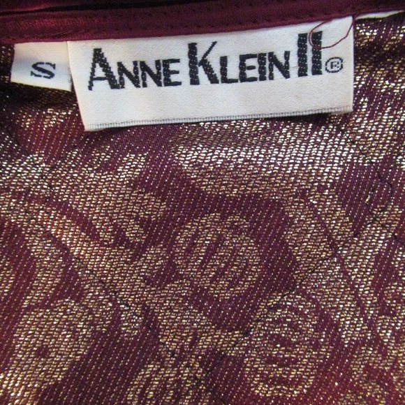 Anne Klein II Burgundy Quilted Jacket - Picture 6 of 9